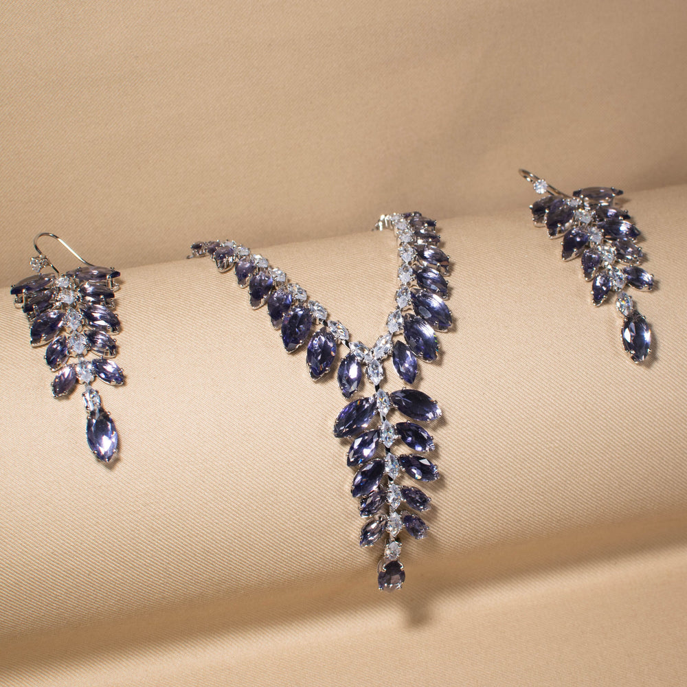 Majestic Plum Necklace Set