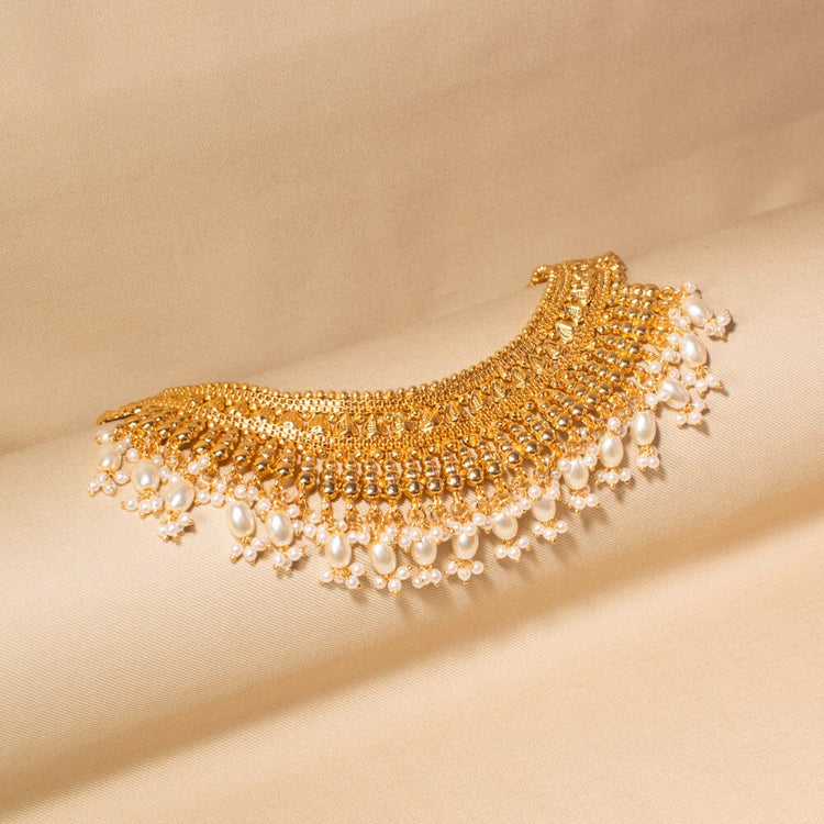 Margot Necklace Set-White-Sparsh Collection