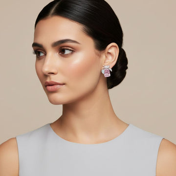 Marsha Studs-Pink-Glitterati Collection