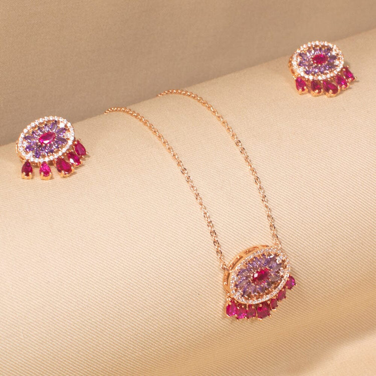 Mauvea Pendant Set -Minima Collection