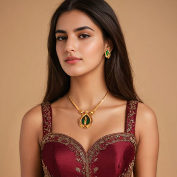 Mayuri Pendant Set-Sparsh Collection