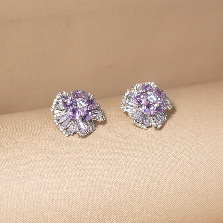 Meadow Sparkle Studs - Purple