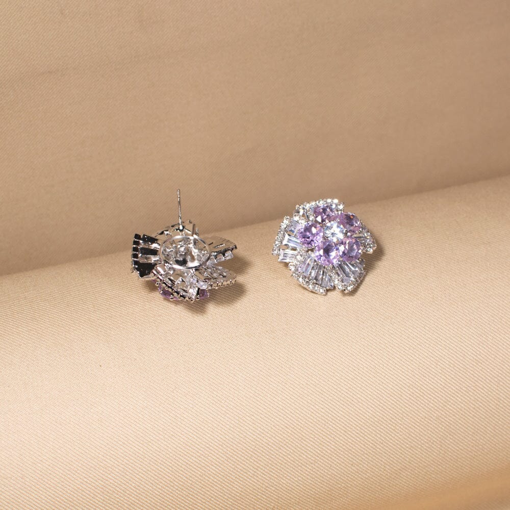 Meadow Sparkle Studs - Purple