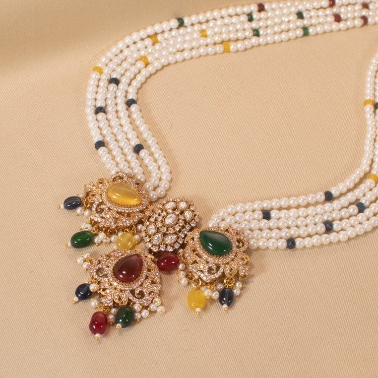 Mewar Colorful Necklace Set - Pratha Collection