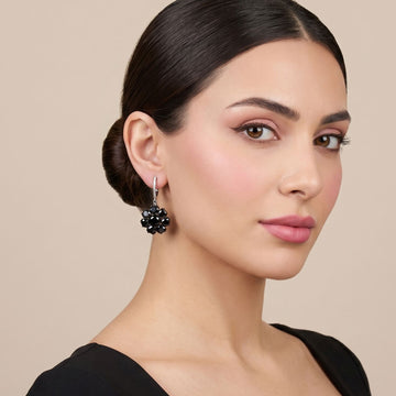 Midnight Dahlia Drop Earrings