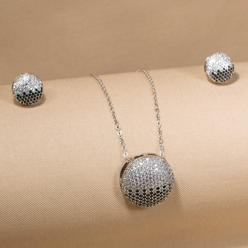Midnight Frost Disc Pendant Set
