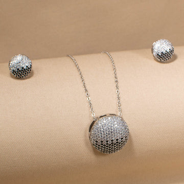 Midnight Frost Disc Pendant Set