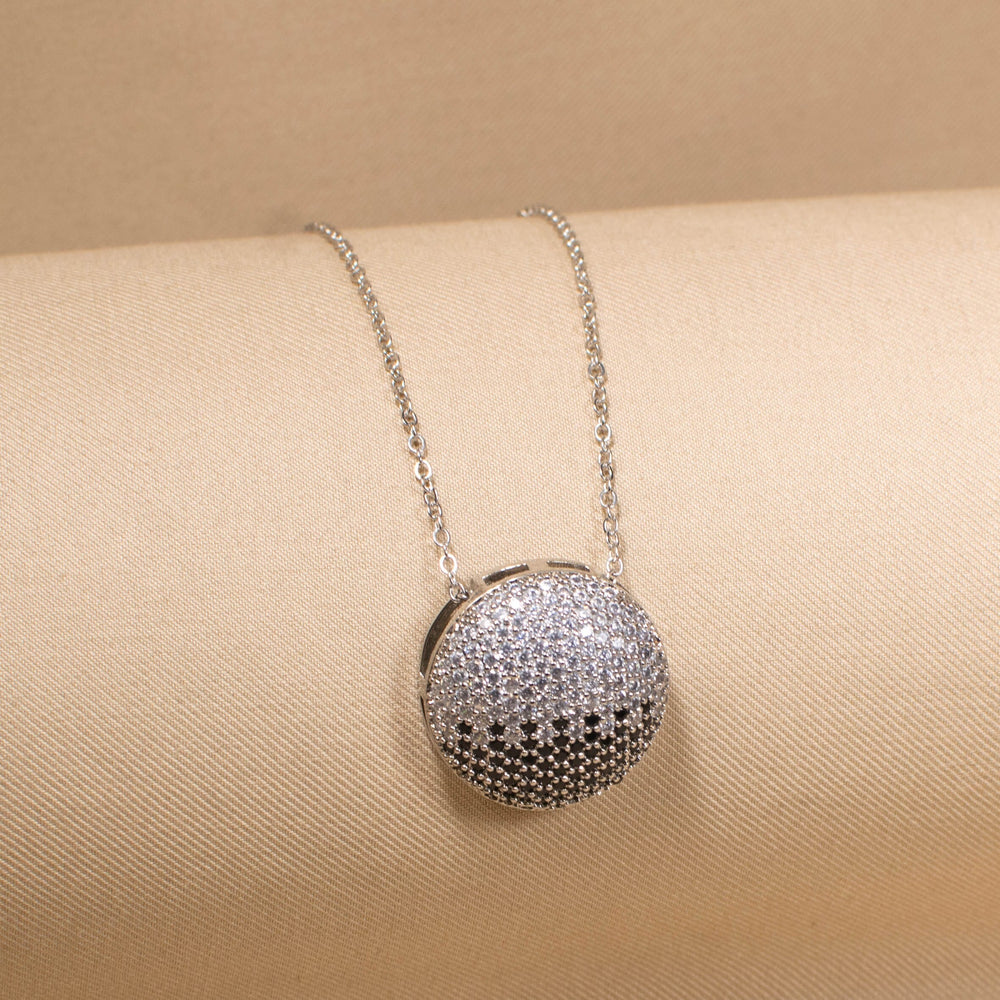 Midnight Frost Disc Pendant Set