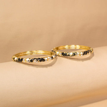 Midnight Glamour Bangles - Pack of 2