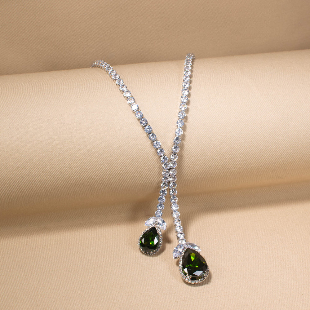 Midnight Pine Crystal Necklace Set
