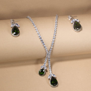 Midnight Pine Crystal Necklace Set