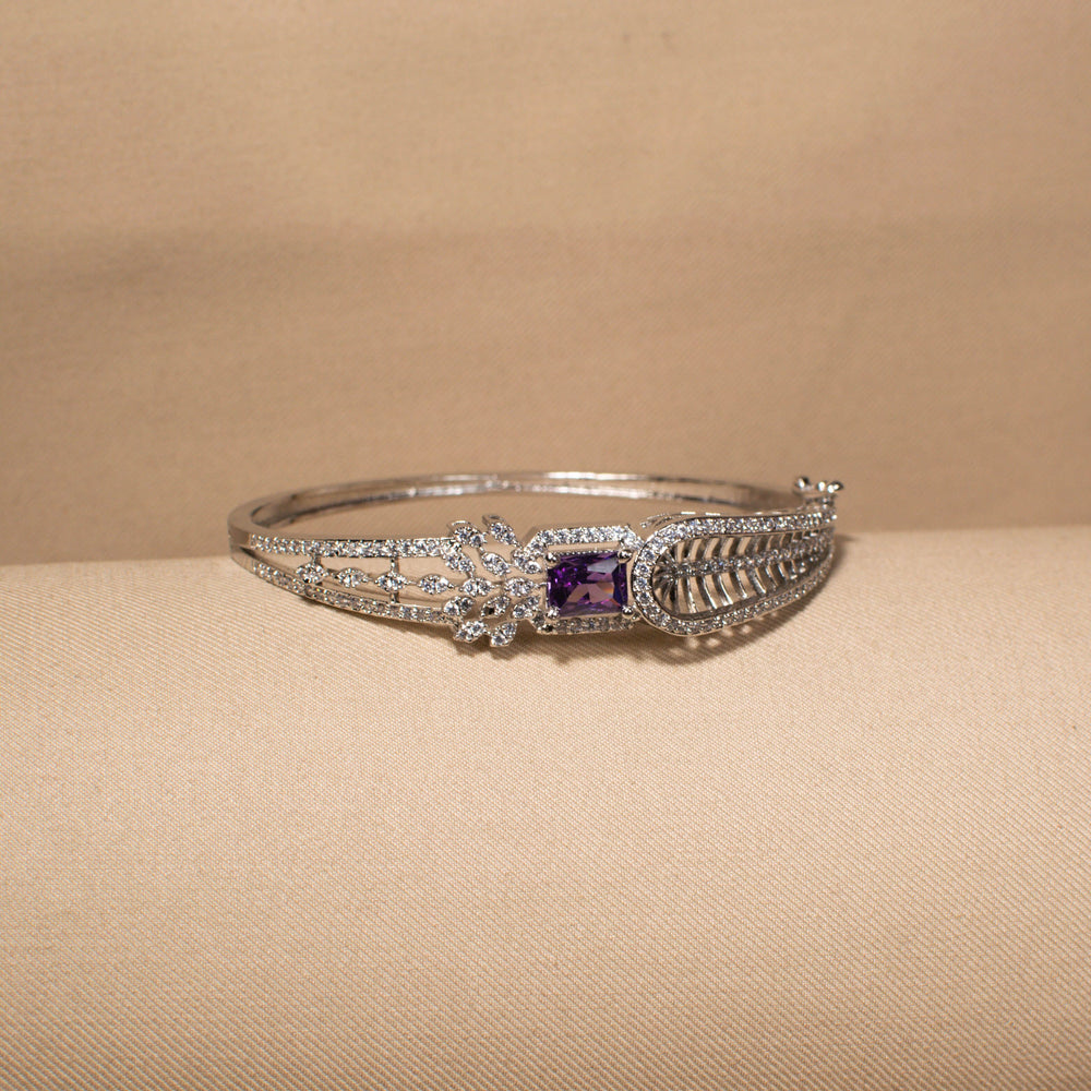 Midnight Plum Filigree Bangle