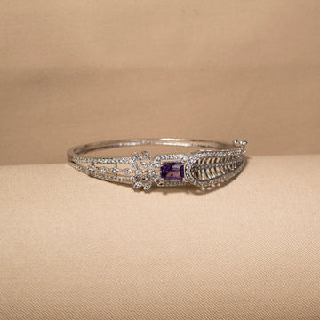 Midnight Plum Filigree Bangle