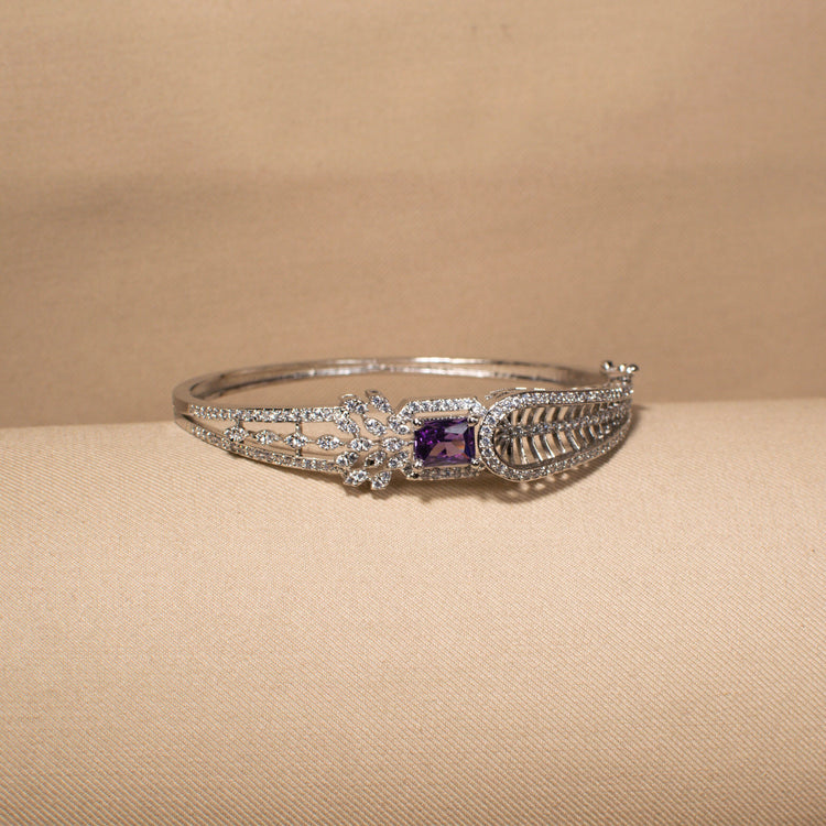 Midnight Plum Filigree Bangle