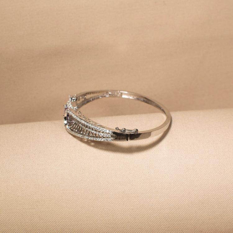 Midnight Plum Filigree Bangle