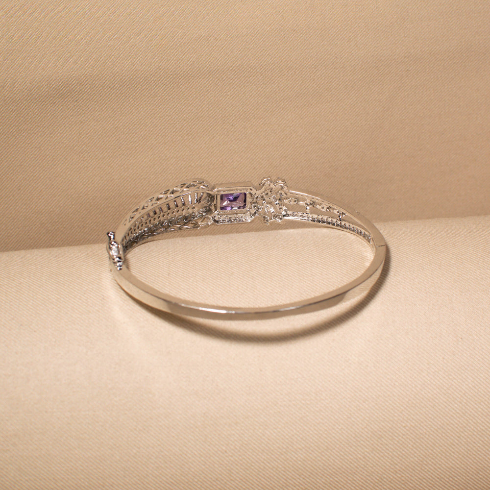 Midnight Plum Filigree Bangle