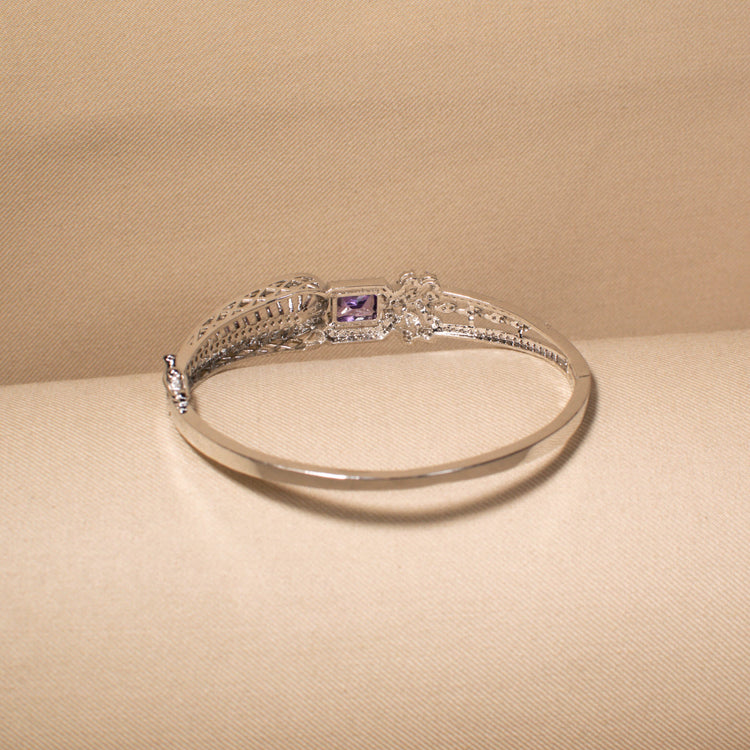 Midnight Plum Filigree Bangle