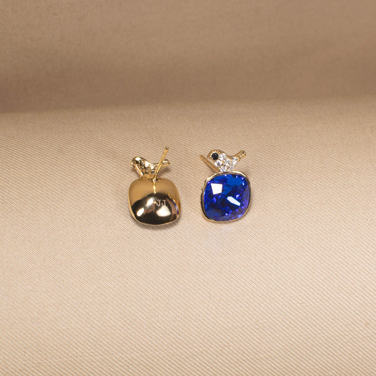 Midnight Songbird Charm Studs