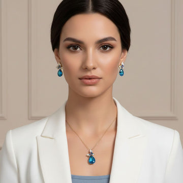 Miranda Pendant Set - Blue - Minima Collection