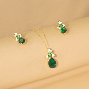 Miranda Pendant Set - Green - Minima Collection