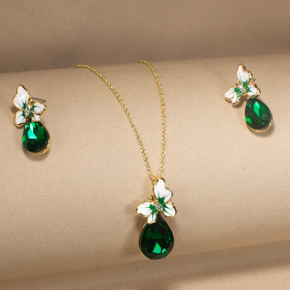 Miranda Pendant Set - Green - Minima Collection