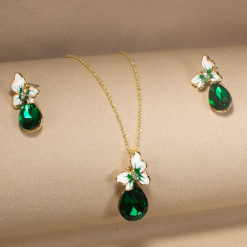 Miranda Pendant Set - Green - Minima Collection