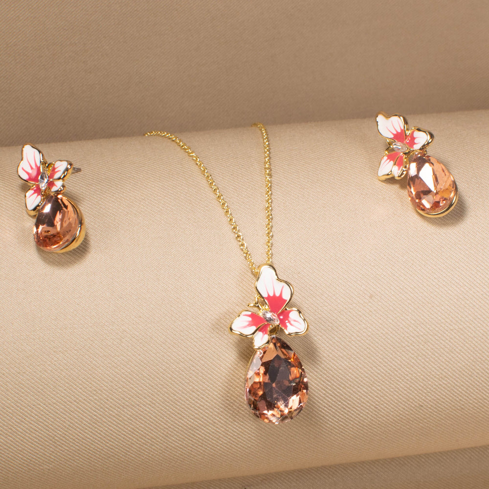 Miranda Pendant Set - Peach