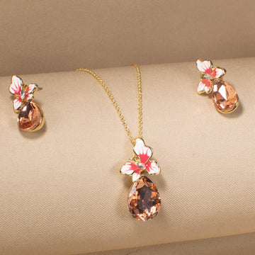 Miranda Pendant Set - Peach