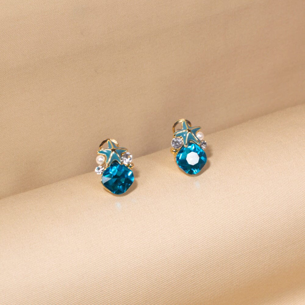 Mistara Pendant Set-Blue-Glitterati Collection