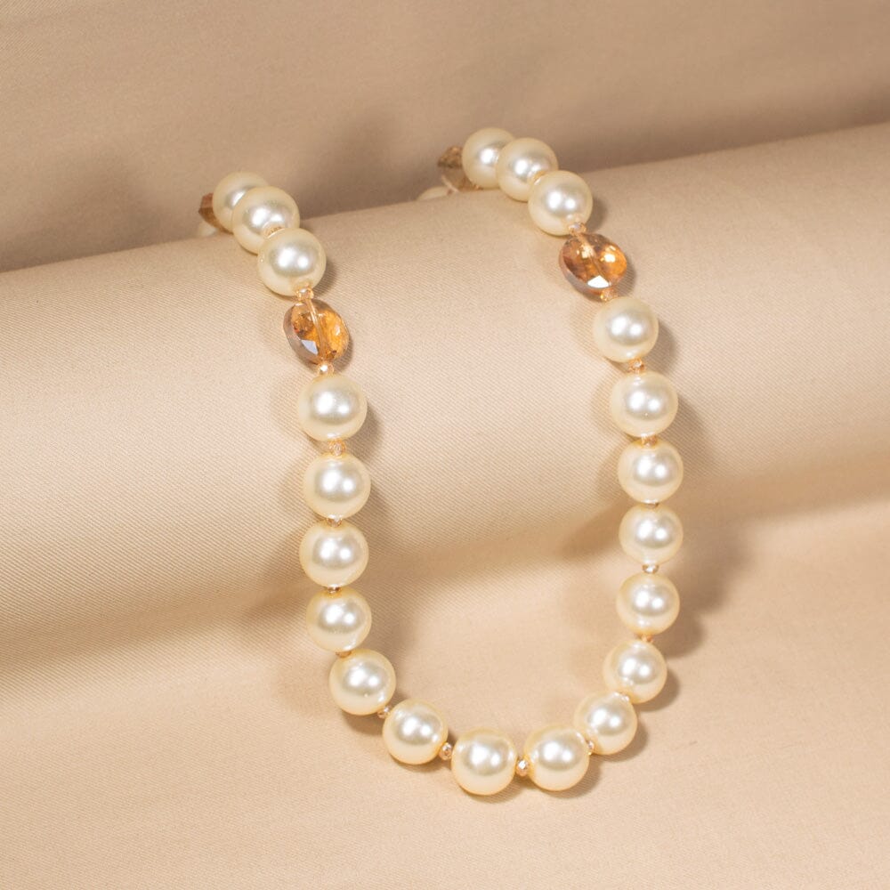 Modern Opera Pearl Necklace Set