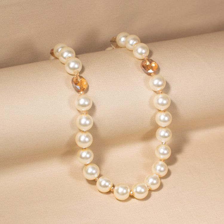 Modern Opera Pearl Necklace Set