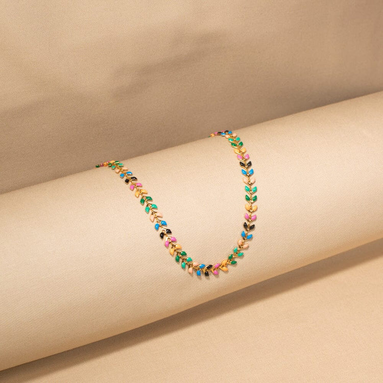 Multicolor Chain Necklace-Minima Collection