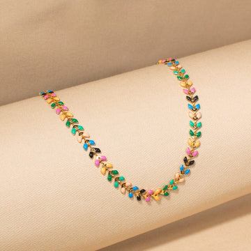 Multicolor Chain Necklace-Minima Collection
