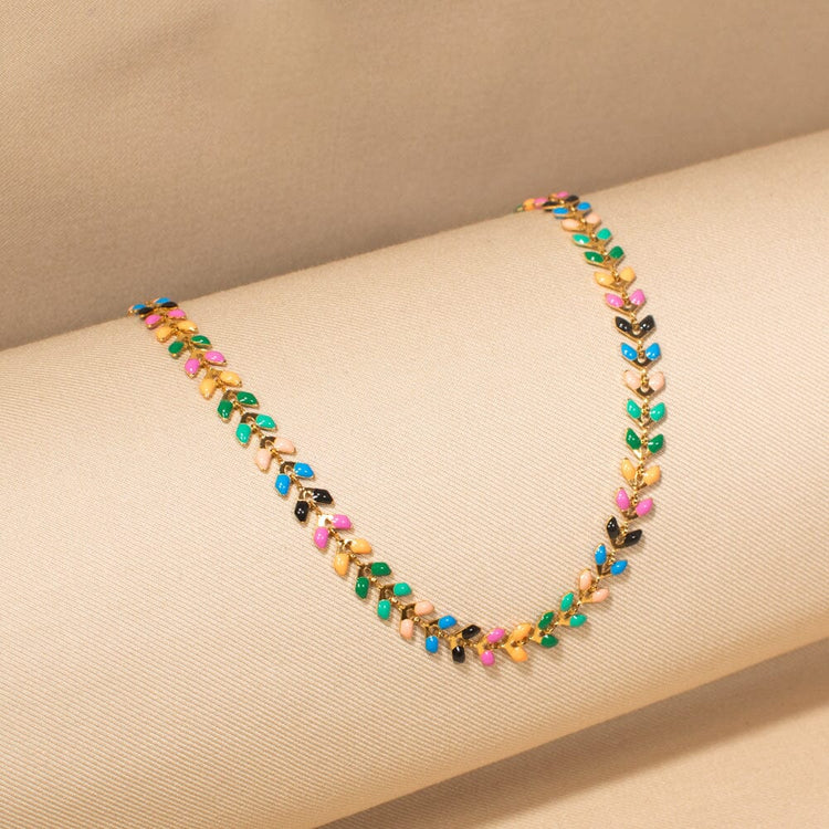 Multicolor Chain Necklace-Minima Collection