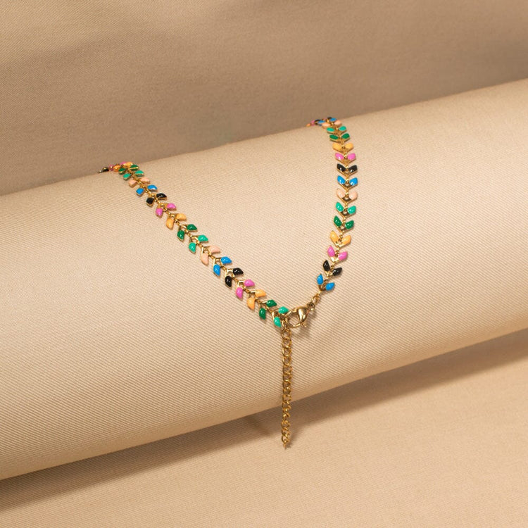 Multicolor Chain Necklace-Minima Collection