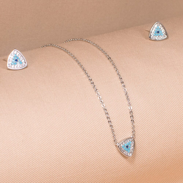 Myla Evil Eye Pendant Set -Minima Collection