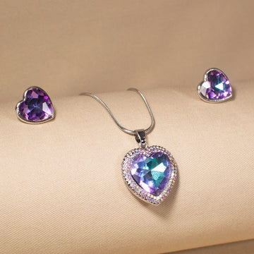 Mystic Heart Aura Pendant Set