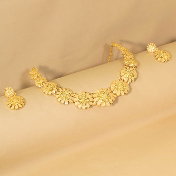 Nandini Gold Replica Necklace Set - Alankar Collection