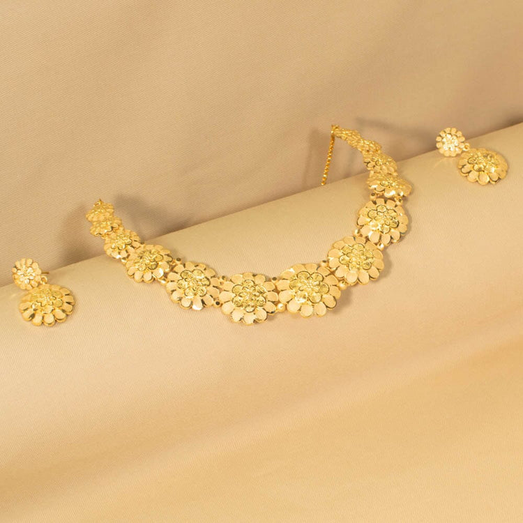 Nandini Gold Replica Necklace Set - Alankar Collection