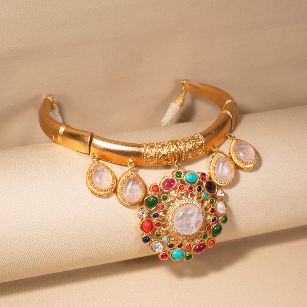 Navratna Rose Choker Set