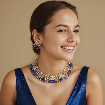 Neelabh Necklace Set - Pratha Collection