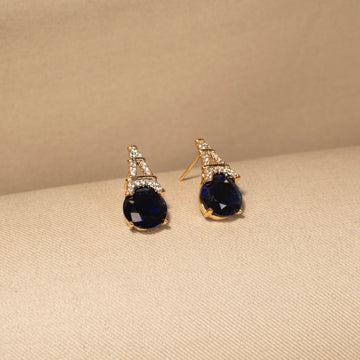 Nia Studs-Black-Blue-Minima Collection