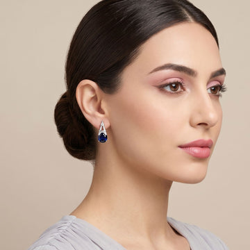 Nia Studs-Black-Blue-Minima Collection
