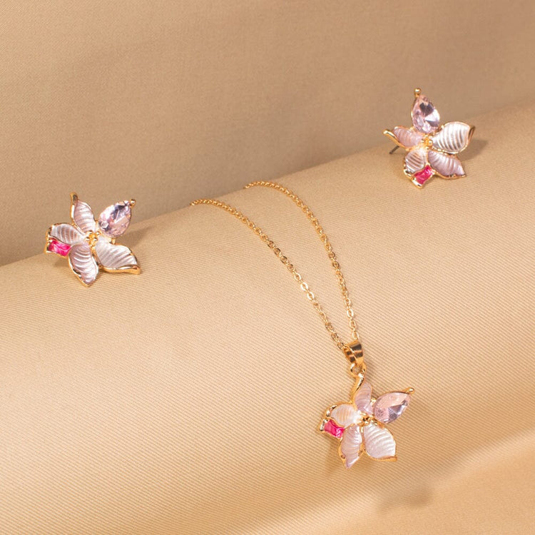 Noelle Pendant Set - Pink - Nature Collection