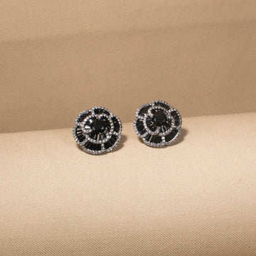 Noir Rose Studs