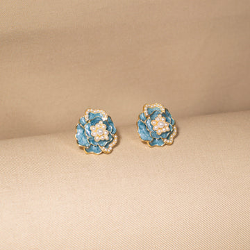 Ocean Breeze Floral Studs