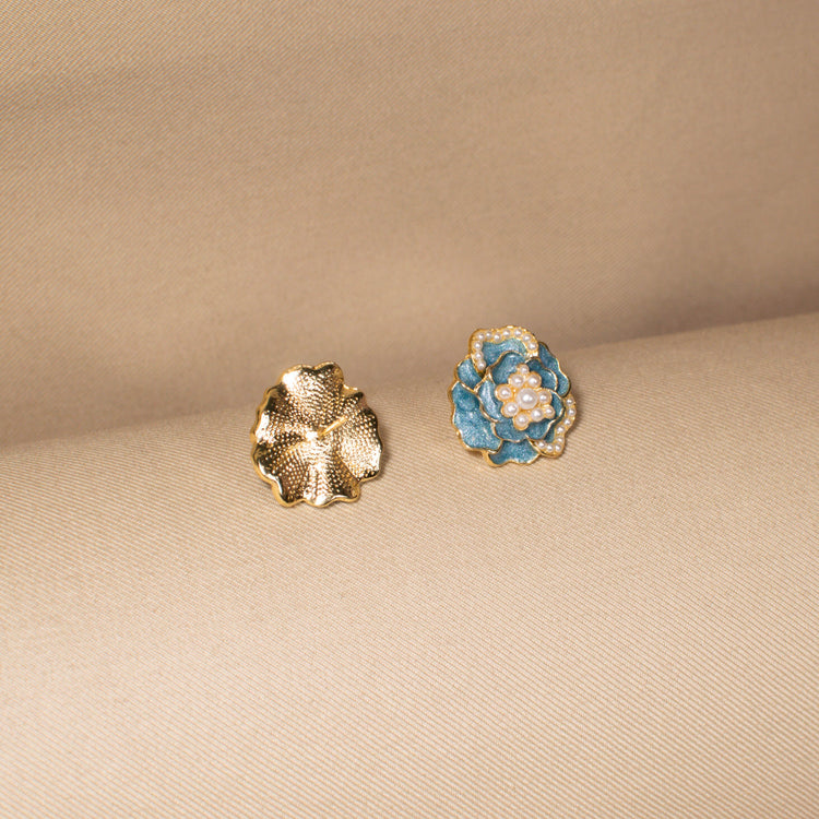 Ocean Breeze Floral Studs