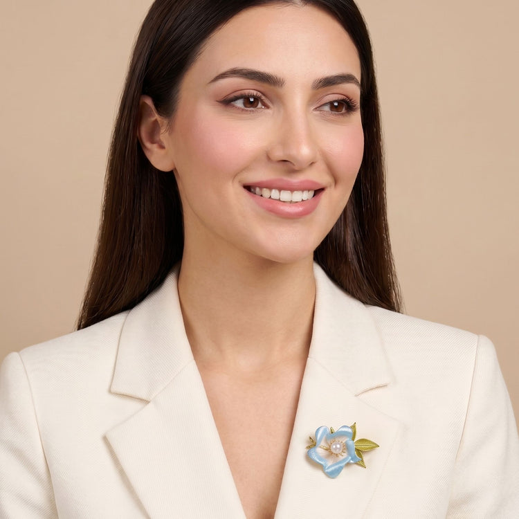 Ocean Grace Pearl Brooch