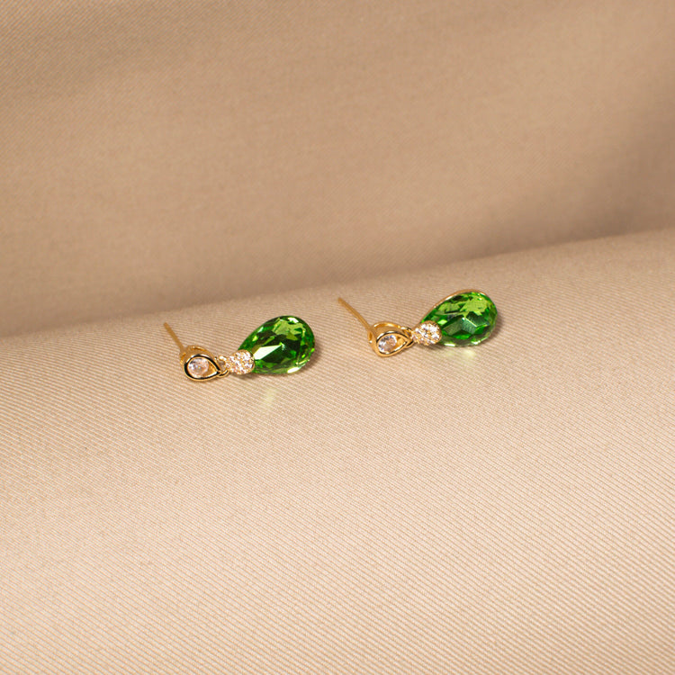 Olive Dewdrop Pendant Set