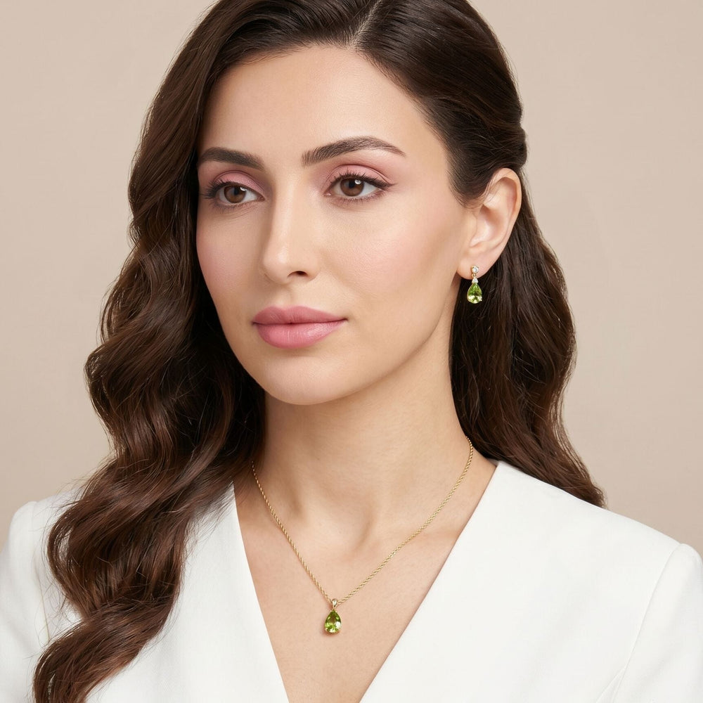 Olive Gleam Pendant Set
